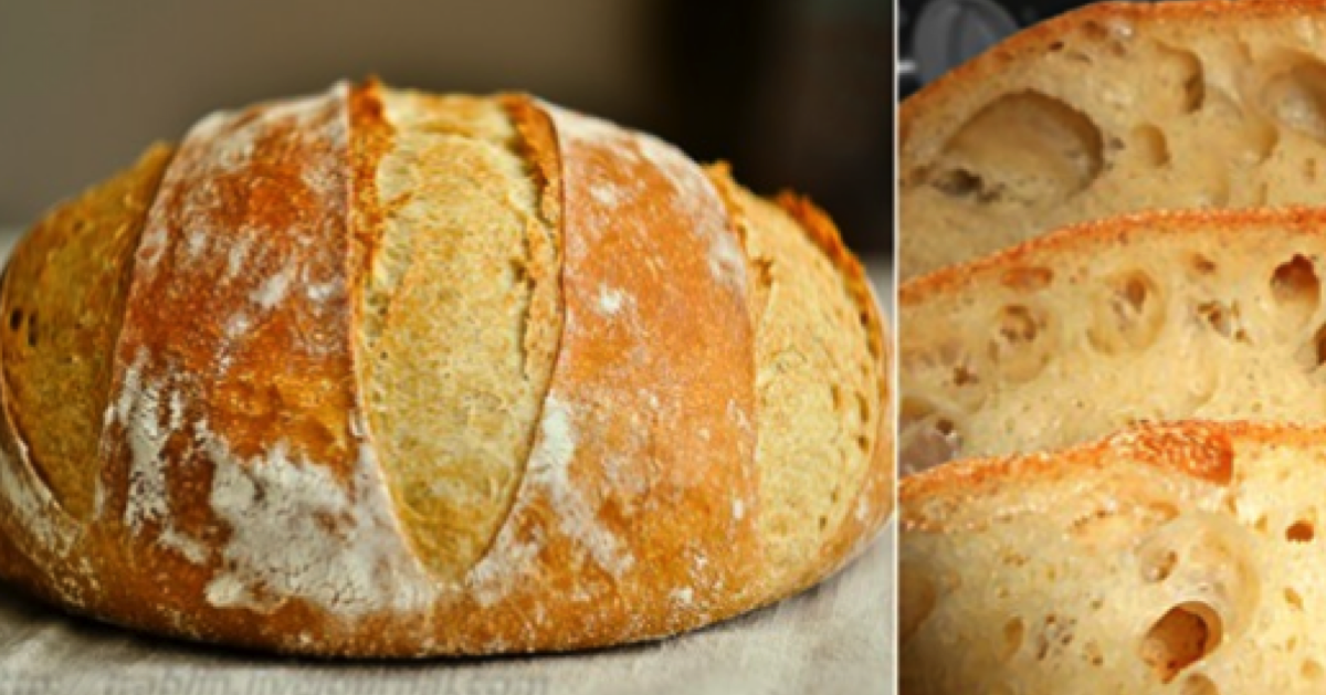 Znalezione obrazy dla zapytania Domowy chleb dla amatorów pieczenia. Delikatny, z cienką chrupiącą skórką.